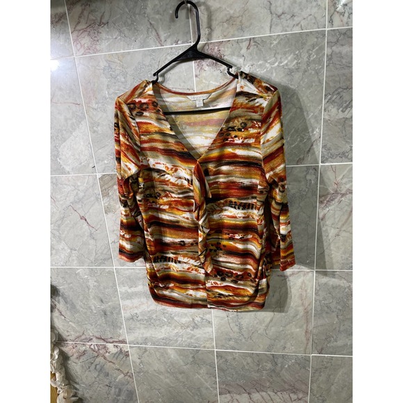 Laura Ashley Tops - Laura Ashley ruffled top size M